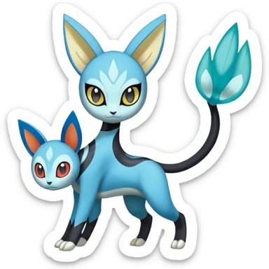 Meloetta-Dewott-Nargacuga-Pokémon-Fakémon-fusion-hybrid-creature sticker