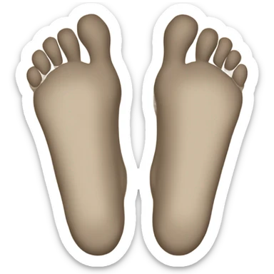 kicking feet back sticker