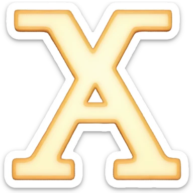 Letter A led light sticker