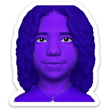 smiling boy with necklace sticker