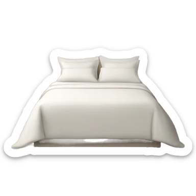 LUXURY BEDROOM WITH WHITE BED SHEETS sticker