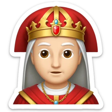 pretre du moyen age sticker