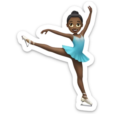 A figure skater sticker