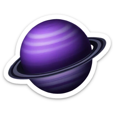 Purple Saturn  sticker