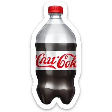 Diet Coke walking with a smile  sticker
