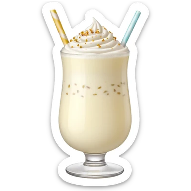Lassi white coloured with punjabi touch on a glass without any extars sticker