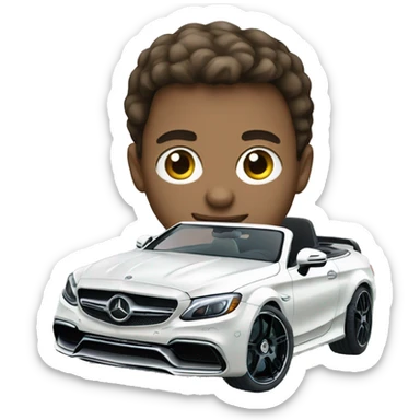 white boy driving mercedes benz c63 sticker