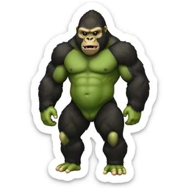 gorilla tag gorilla green no legs sticker