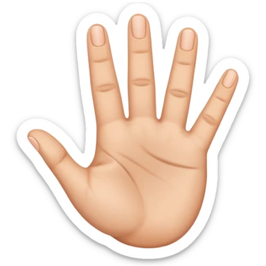 3 fingers emote one hand sticker