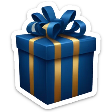 Navy blue gift sticker