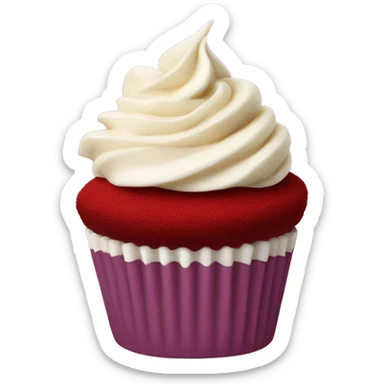 Red velvet cupcake sticker