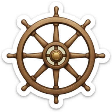 ship steeringwheel sticker