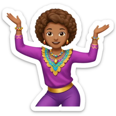 11 crea un emoji de una persona bailando caporal sticker