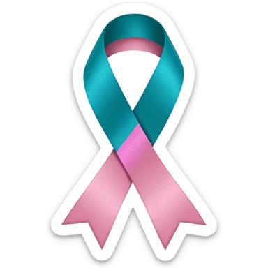 Thyroid cancer ribbon sticker