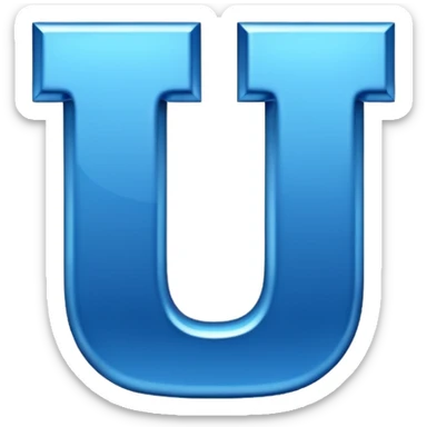 letter u sticker