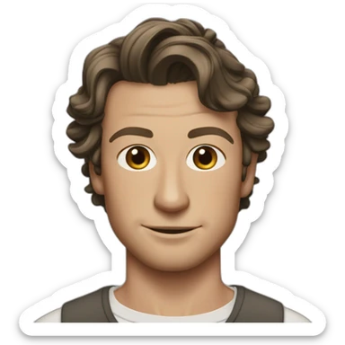 Simon Baker weading a black girl brown eyes and sblack hair in a bun sticker