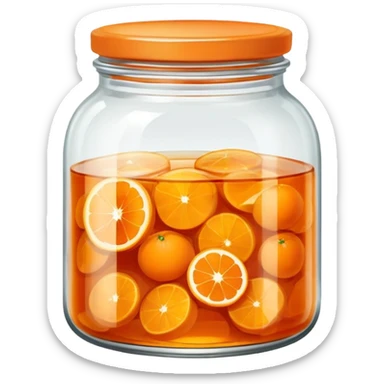 jar of orange marmalade sticker