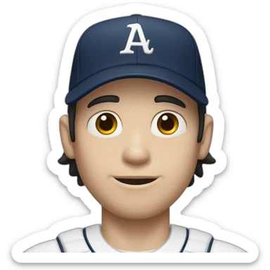 pale man with dark hair wearing a callaway baseball cap sticker