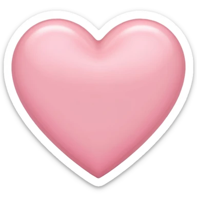 Light pink heart sticker