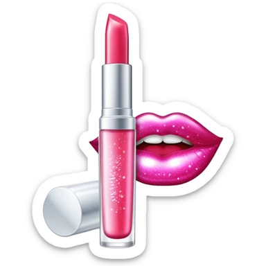 1990’s sparkly lip gloss tube sticker
