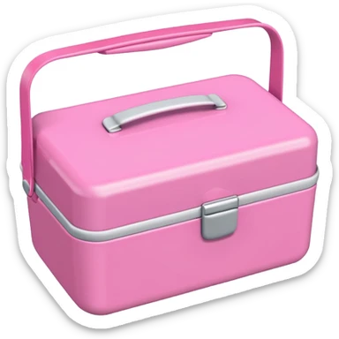 Cute pink lunchbox emoji sticker