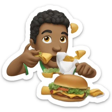 pass eat a lunch sticker