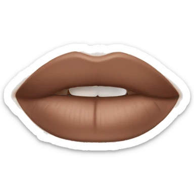 Nude lipstick sticker
