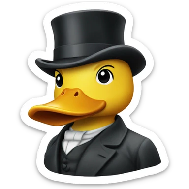 rubber duck sherlock holmes sticker
