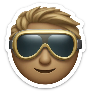 A cool pair of some aviator goggles sticker