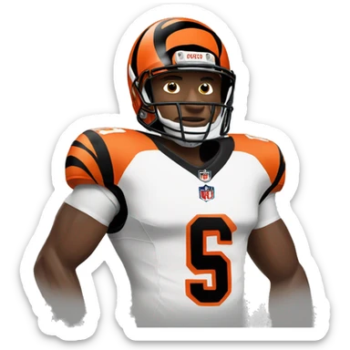 bengals nfl player in uniform  sticker