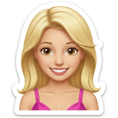 Blonde bachelorette sticker