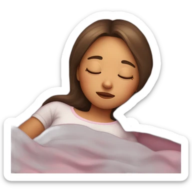 Sleep girl sticker