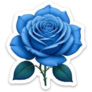 Emoji de una Rosa azul sticker