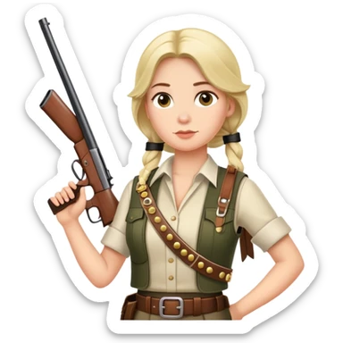 Shelly from brawl stars sticker