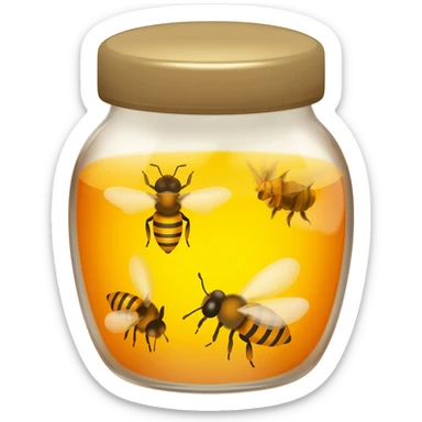 honey and bees sticker