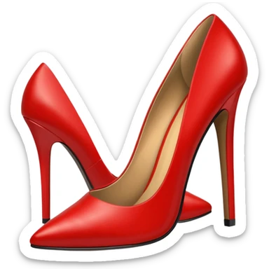 Red shoes for women sticker