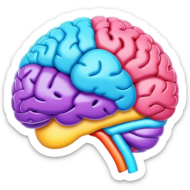emoji brain color of google sticker