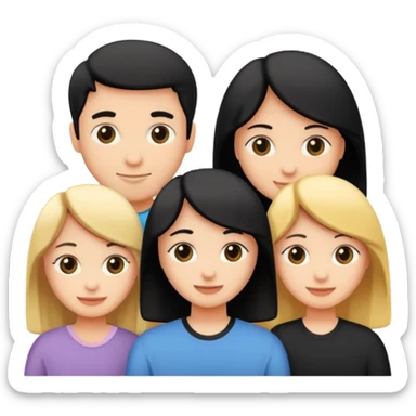 Friends written in English sticker