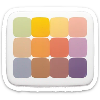 colors palette sticker