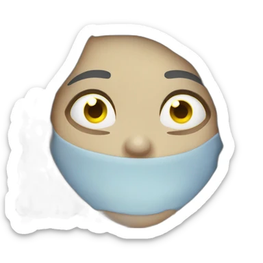 sleepy zombie woman  sticker