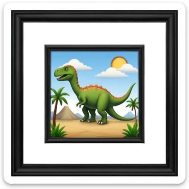 museum with dinosaur sign sticker