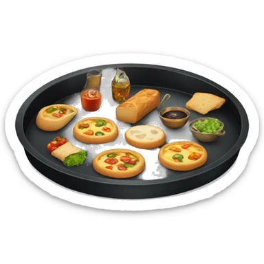 black Catering tray sticker