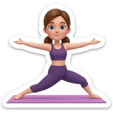 yoga sticker