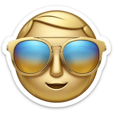 fancy sunglasses sticker