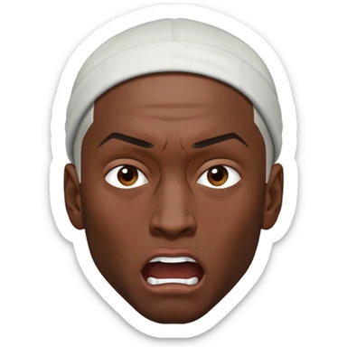 Angry Eminem flipping over me sticker