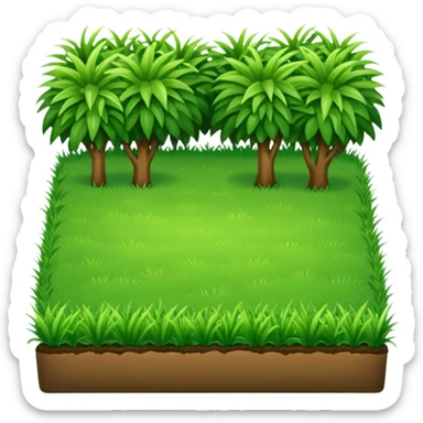 grass backyard sticker