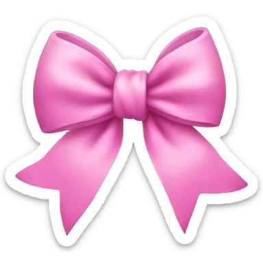 Cute bow sticker