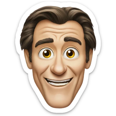 jim carrey freaky face sticker