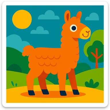 Lama sticker