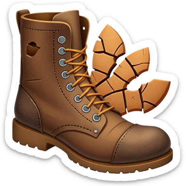 fractured boots sole sticker